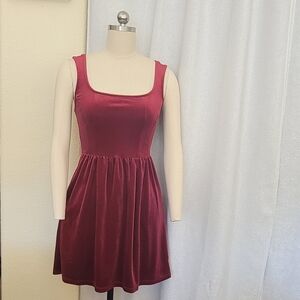 NWOT Old Navy Fit & Flare Velvet Cami Mini Dress